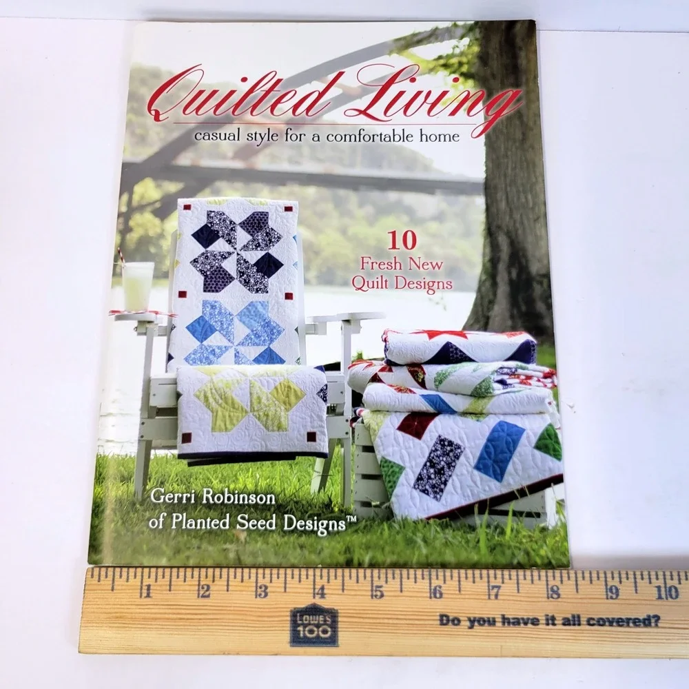 Planted Seed Designs Quilted Living Book 10 Patterns Gerri Robinson Crafts